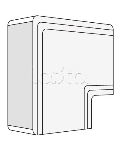 Угол плоский NPAN 100х60 мм DKC 01745 в Томске Аксессуары для кабель-канала Pintop.ru