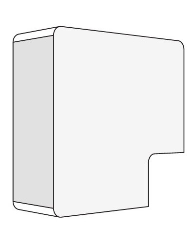 Угол плоский 40x17 белый DKC 00425R в Томске Аксессуары для кабель-канала Pintop.ru