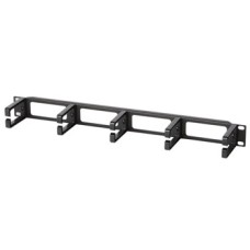 Организатор кабельный с пластиковыми кольцами, 19" Hyperline CM-1U-PL