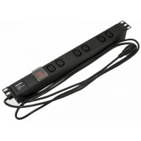 Блок розеток Hyperline SHE19-6IEC-S-2.5IEC