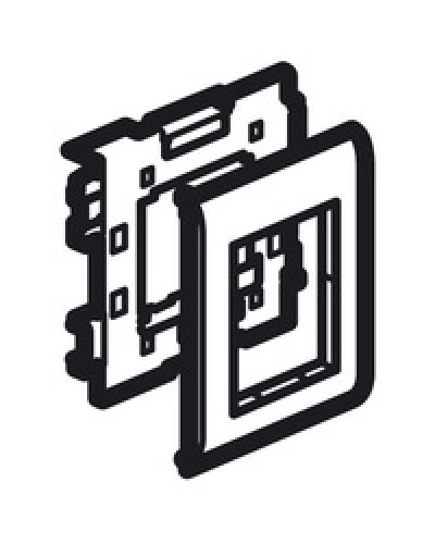 Суппорт Mosaic на 2 модуля 110 мм METRA Legrand (638086) в Томске Аксессуары для кабель-канала Pintop.ru