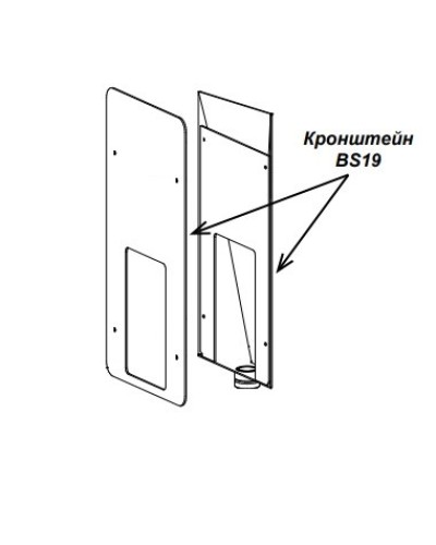 Кронштейн PERCo-BS19 в Томске Дополнительное оборудование для СКУД Pintop.ru