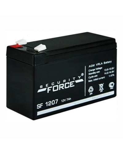 Аккумулятор свинцово-кислотный Security Force SF 1207 в Томске Электротехническое оборудование Pintop.ru